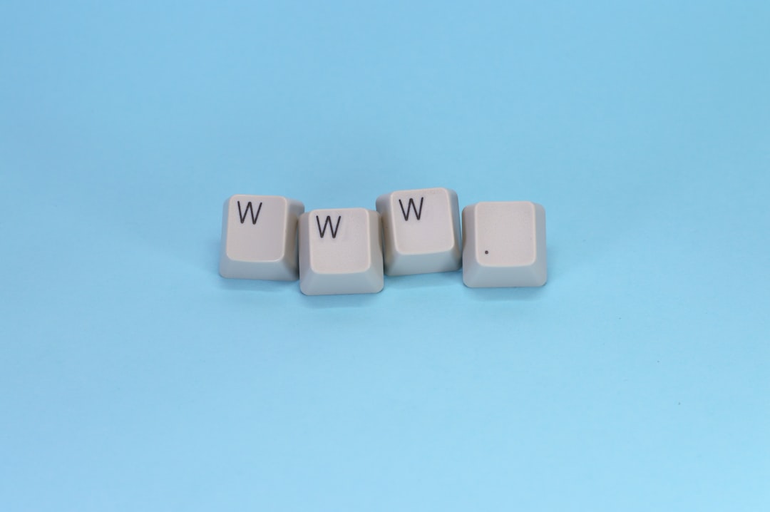 Www is spelled with keyboard keys.