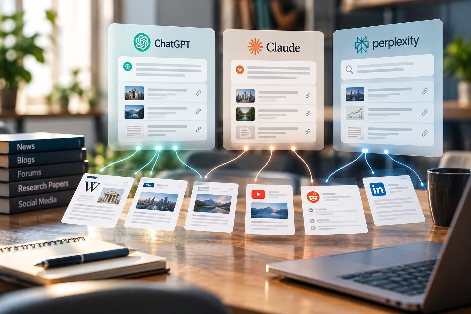 ChatGPT・Claude・Perplexityで異なる引用の傾向と、AI引用を獲得するためのデータ