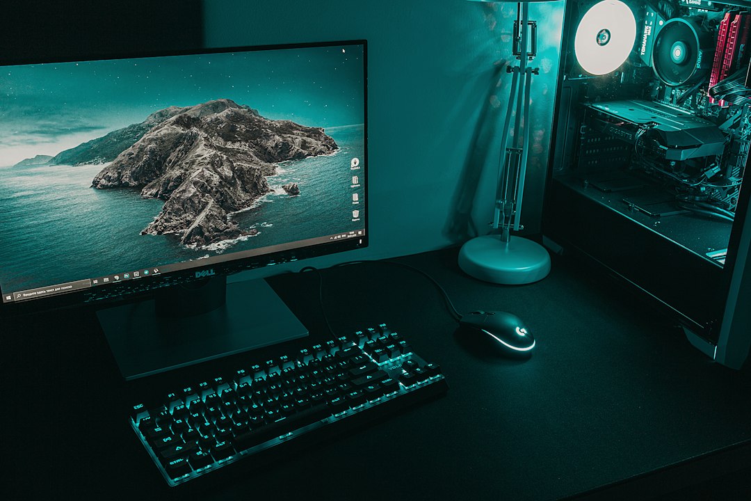 Windowsパソコンでバナー画像を編集している作業画面のイメージ
